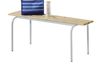 Cloakroom bench, stackable