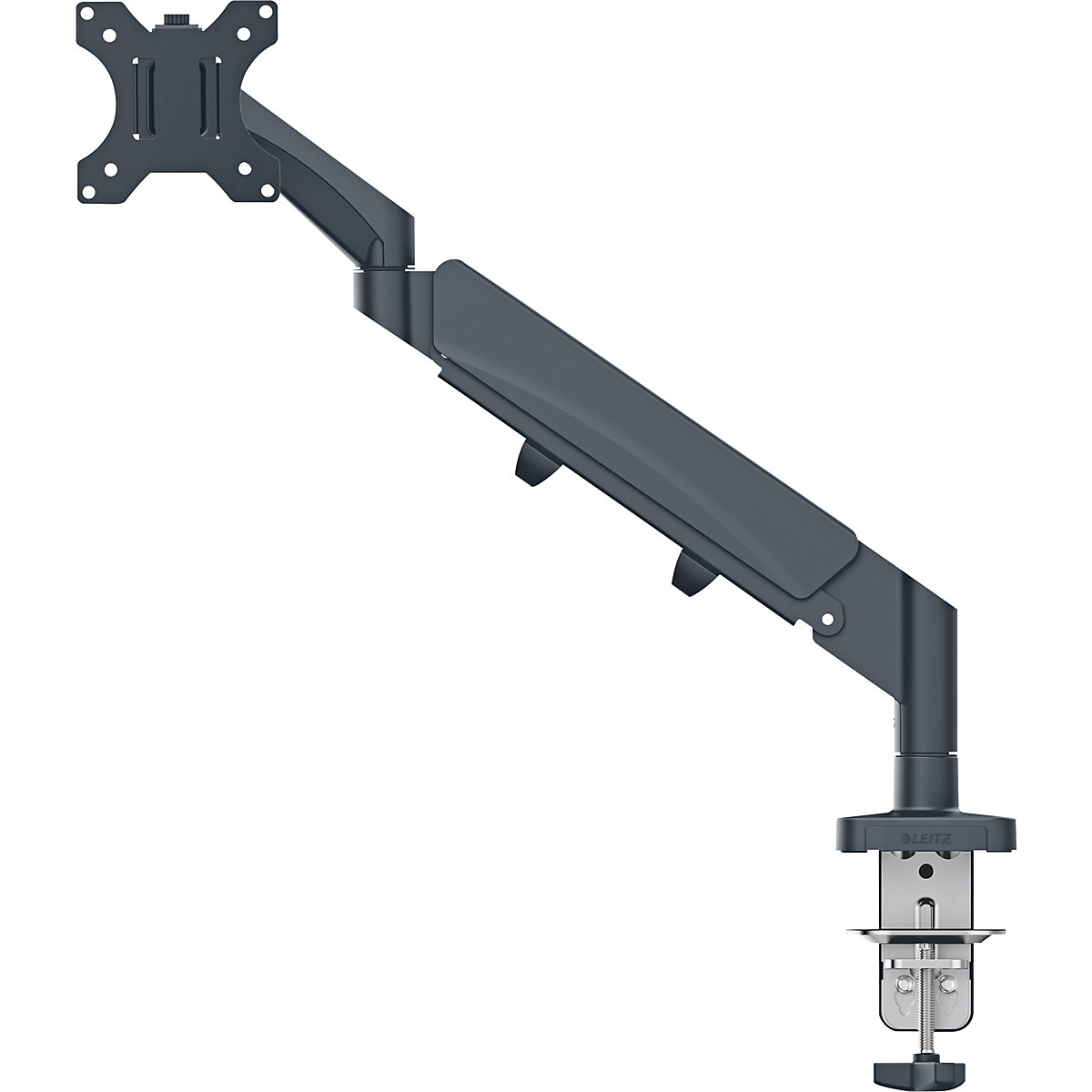 Ergonomic space-saving single monitor arm - Leitz