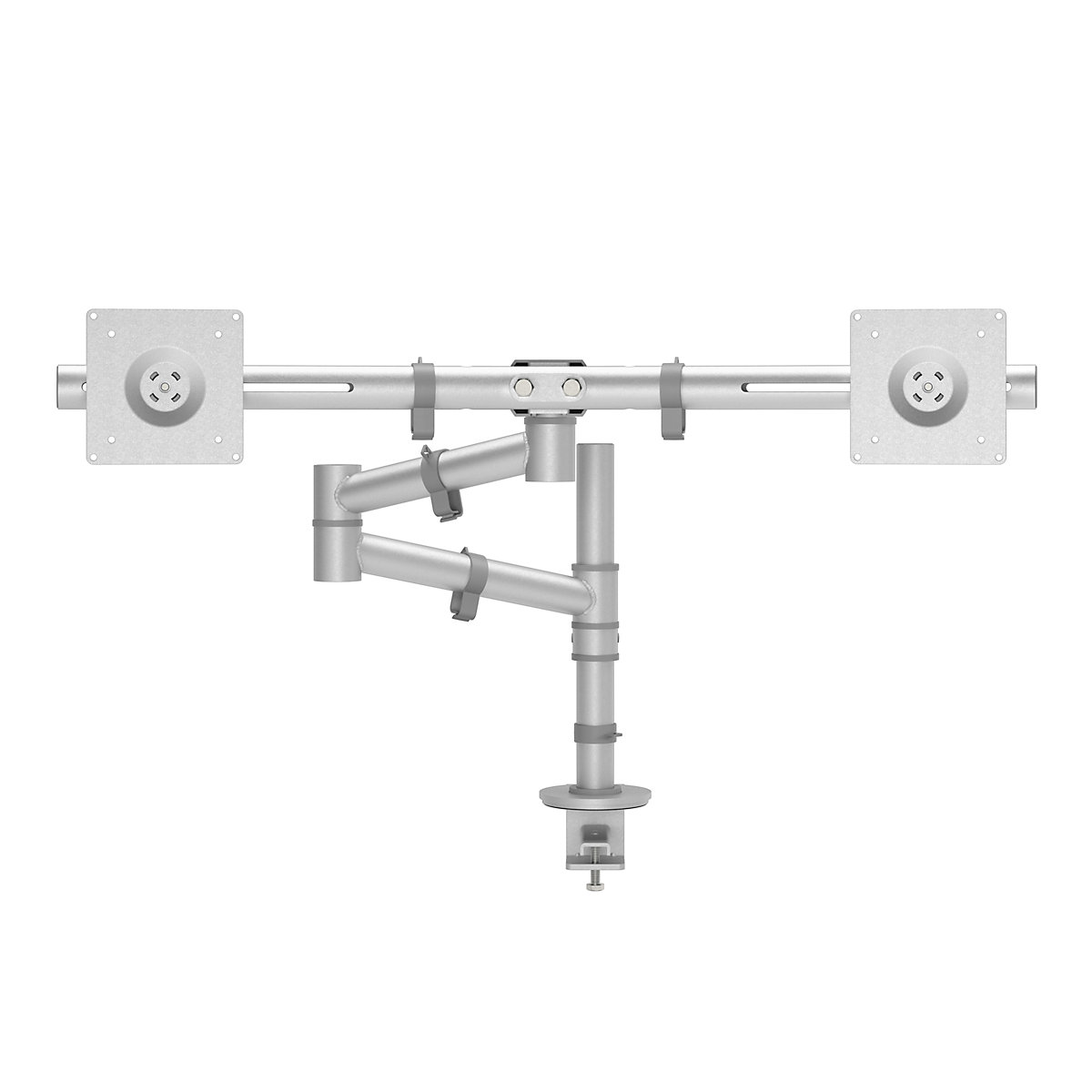 VIEWGO monitor arm – Dataflex, double arm for 2 monitors, silver-8