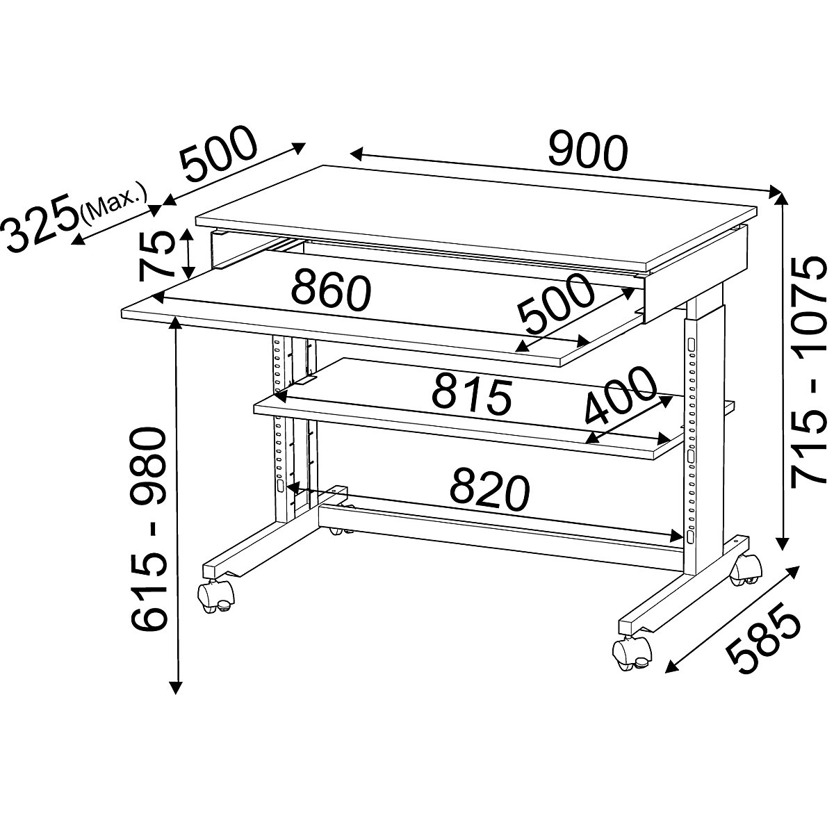 PC workstation – Twinco (Product illustration 2)-1