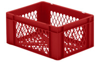 Contenitore impilabile formato Euro, pareti e fondo forati