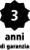 3 anni di garanzia