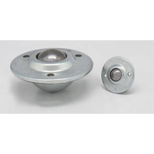 Ball unit with recessed sheet steel housing