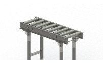 Heavy gravity conveyor with steel frame
