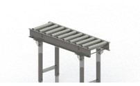 Heavy gravity conveyor with steel frame