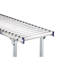 Light duty roller conveyor, aluminium frame with aluminium rollers