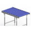 Light duty roller conveyor, steel frame with plastic rollers