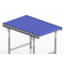 Light duty roller conveyor, steel frame with plastic rollers