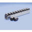 Heavy duty roller track with plastic cylindrical rollers