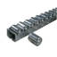 Heavy duty roller track with steel cylindrical rollers