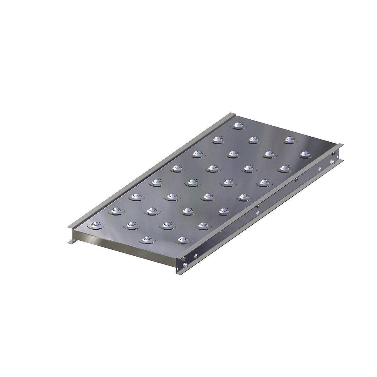Gura – Ball unit table, track width 400 mm, length 1000 mm, division 125 mm