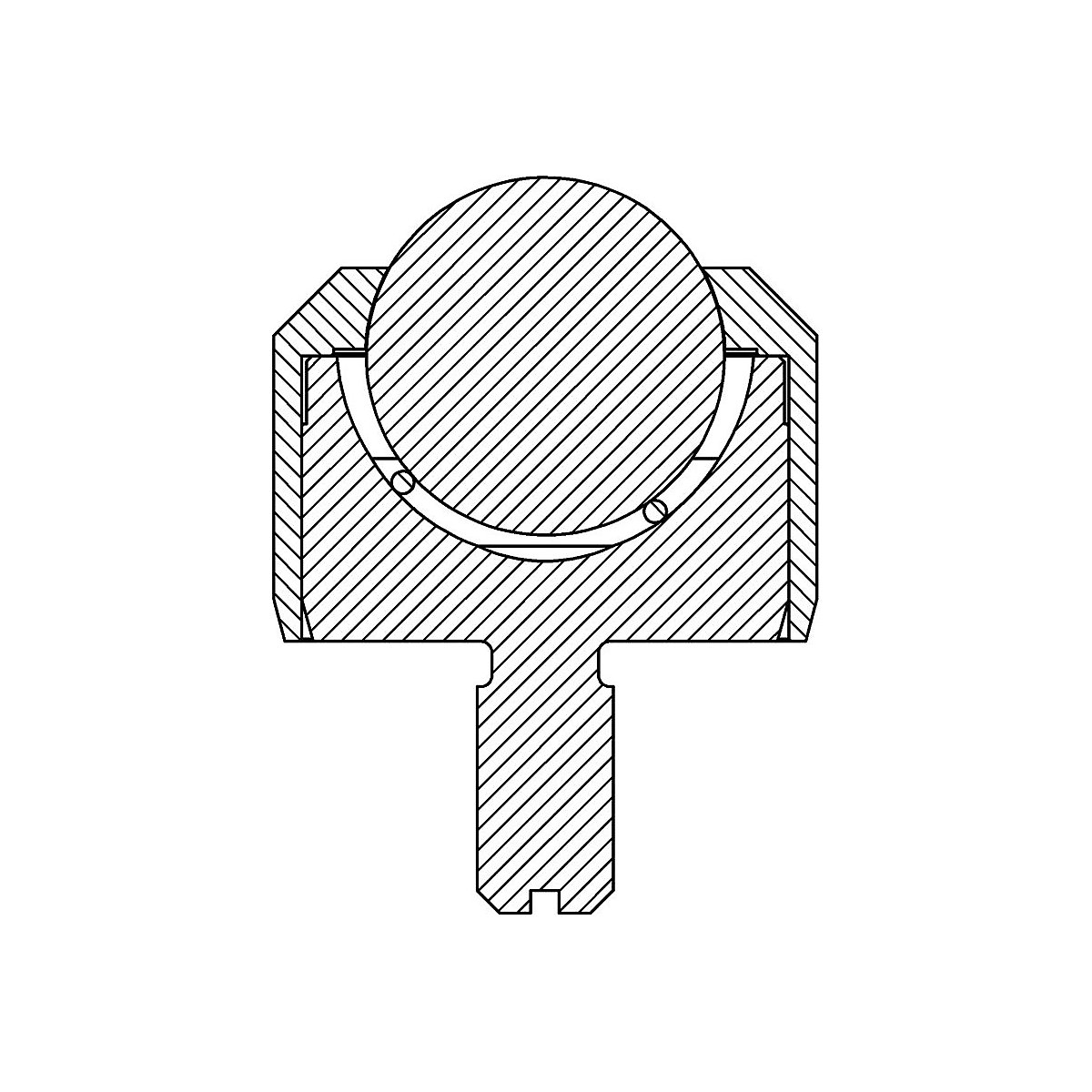 Mini ball unit with threaded pin – Schulz Stanztechnik (Product illustration 2)-1