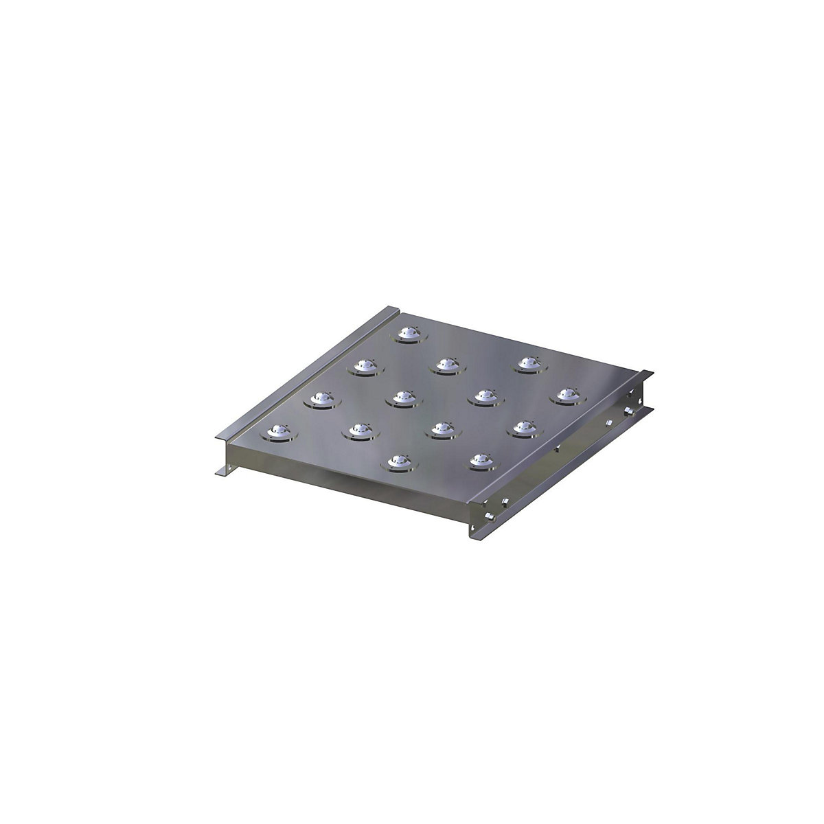 Table à billes porteuses – Gura, largeur voie 400 mm, longueur 500 mm, écartement de 125 mm