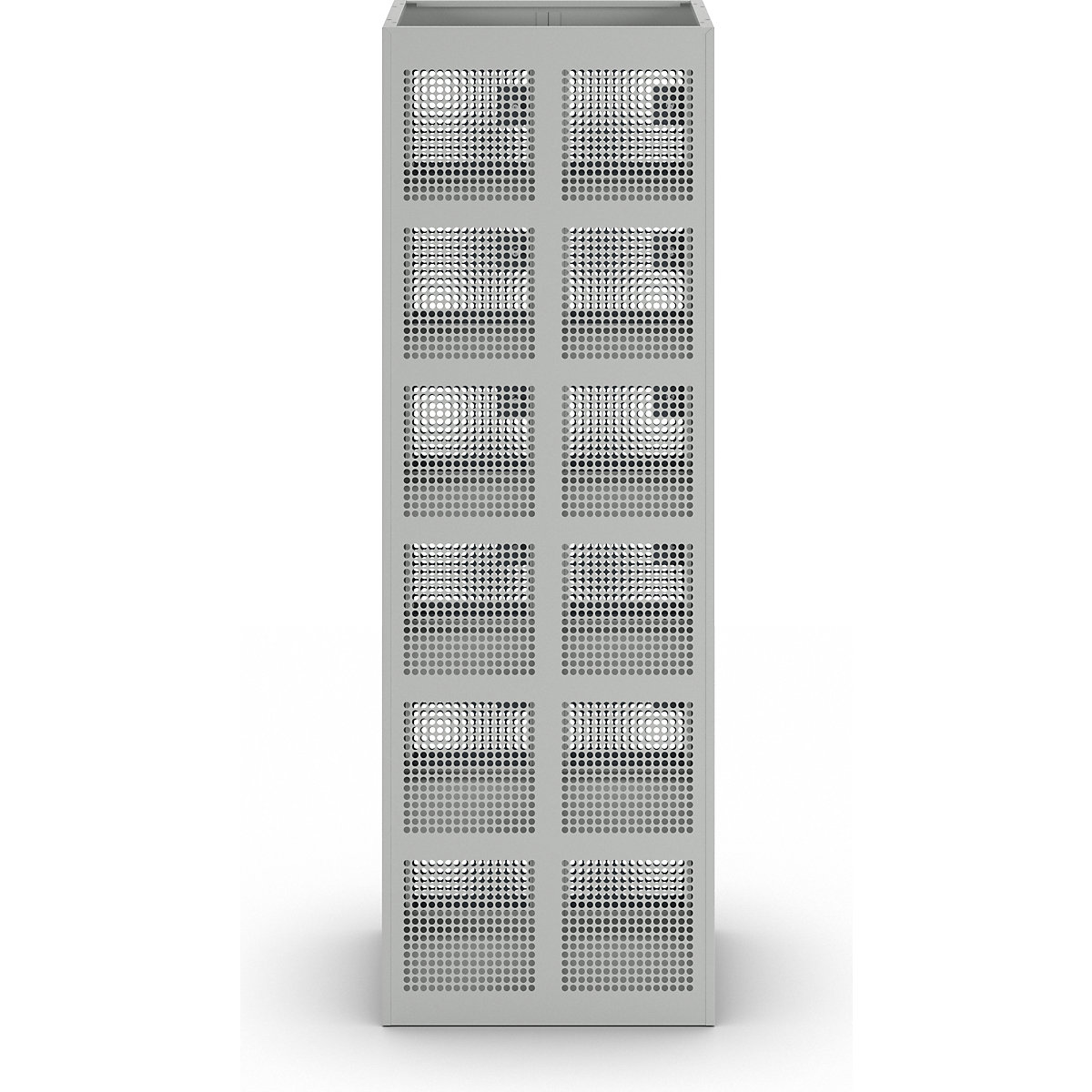 6-fold compartment locker, perforated sheet steel – eurokraft pro (Product illustration 5)-4