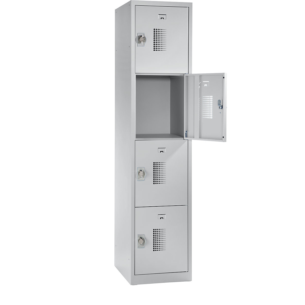 Amsterdam 4-fold compartment locker – eurokraft basic (Product illustration 2)-1