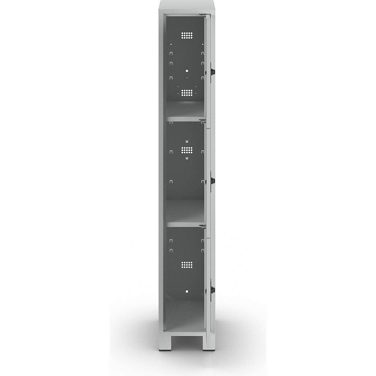 Bremen 3-fold compartment locker – eurokraft pro (Product illustration 3)-2