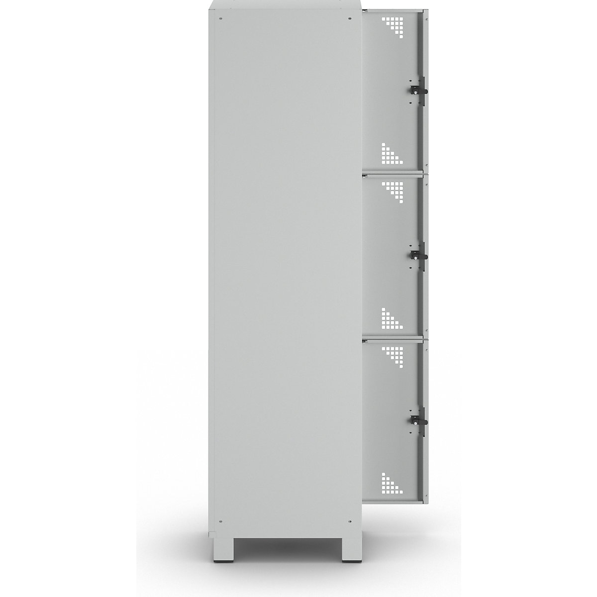 Bremen 3-fold compartment locker – eurokraft pro (Product illustration 6)-5