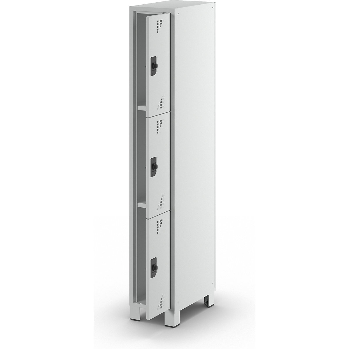 Bremen 3-fold compartment locker – eurokraft pro (Product illustration 7)-6