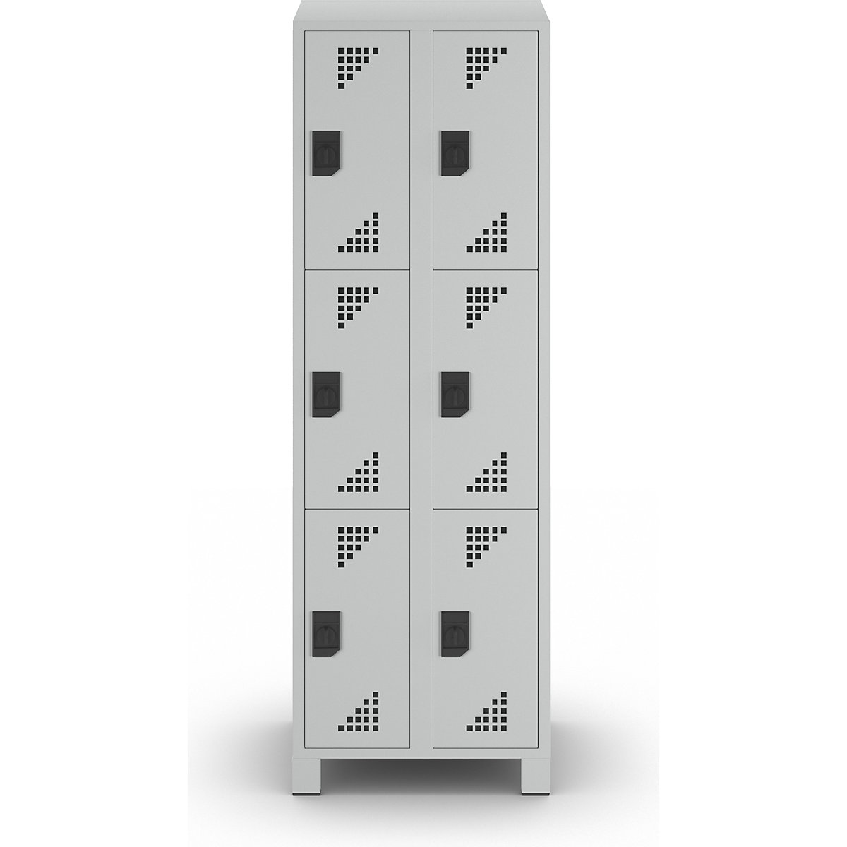 Bremen 4-fold compartment locker – eurokraft pro (Product illustration 3)-2