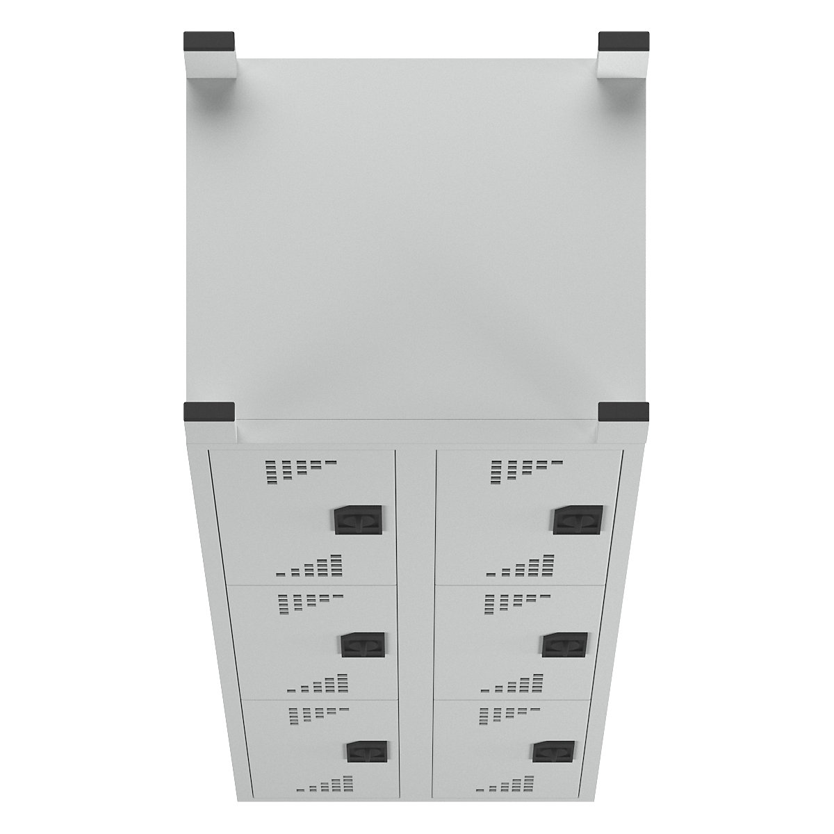 Bremen 4-fold compartment locker – eurokraft pro (Product illustration 7)-6