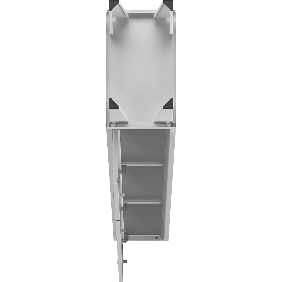 Munich 3-fold compartment locker – Wolf (Product illustration 4)-3