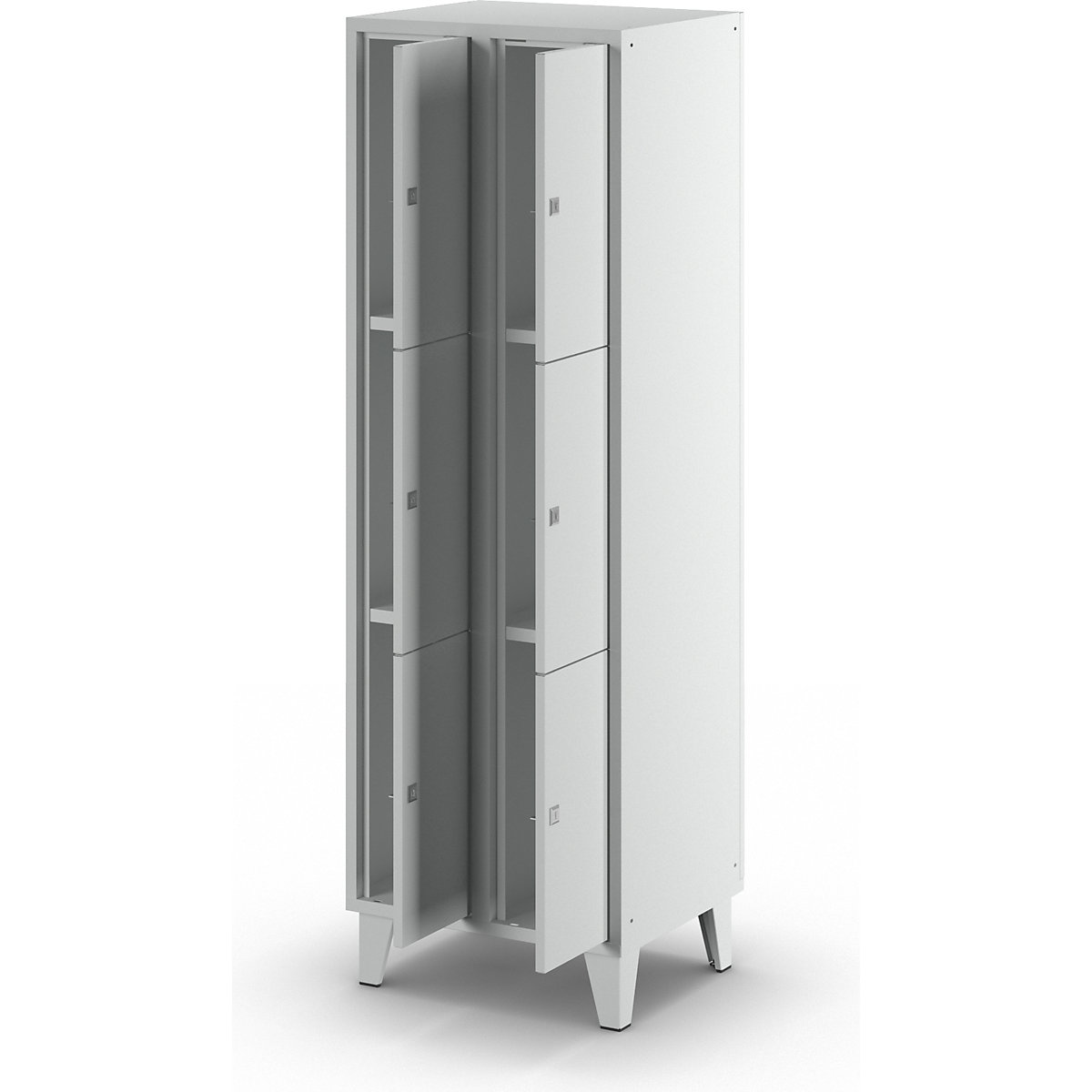 Munich 3-fold compartment locker – Wolf (Product illustration 6)-5