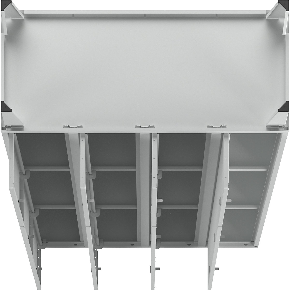 Munich 3-fold compartment locker – Wolf (Product illustration 8)-7