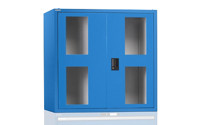 Add-on cupboard with hinged doors