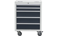 Drawer unit on castors