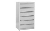 Card file cabinet, grip rails