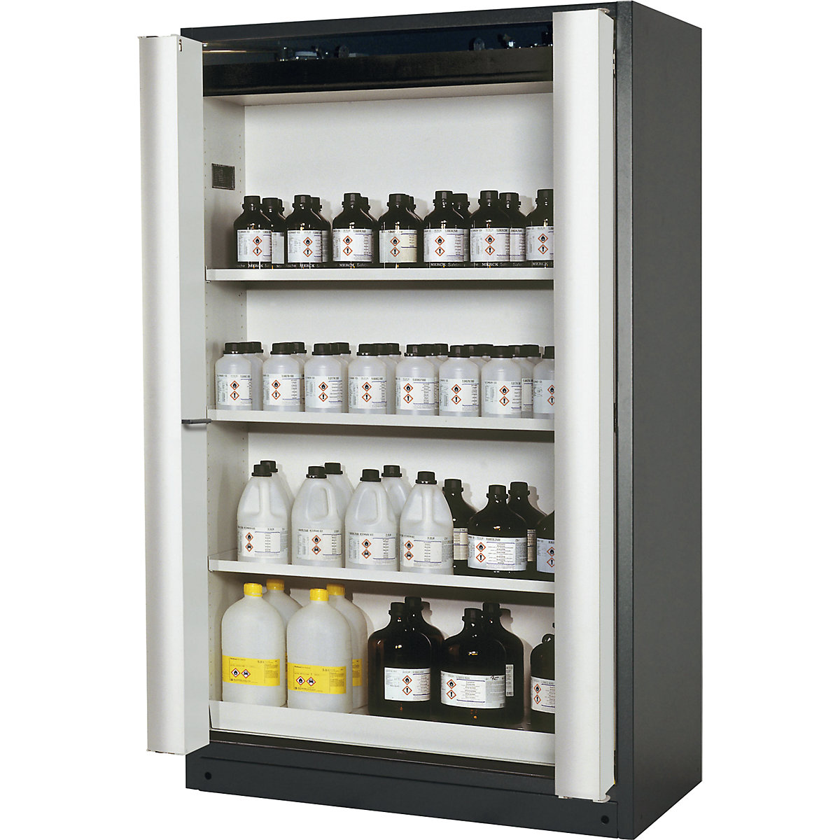 Fire resistant cupboard with folding doors for hazardous goods type 90 - asecos