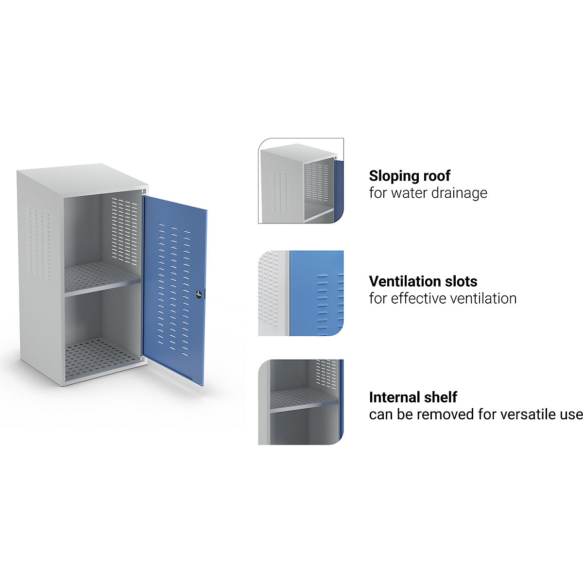 Gas cylinder cupboard – eurokraft pro (Product illustration 6)-5