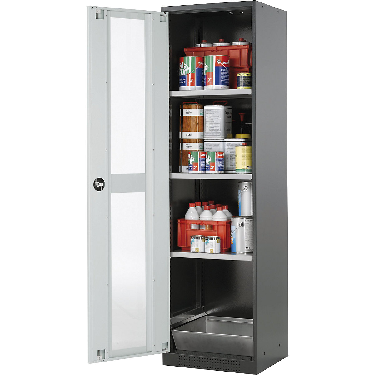 Laboratory chemical storage cupboard - asecos