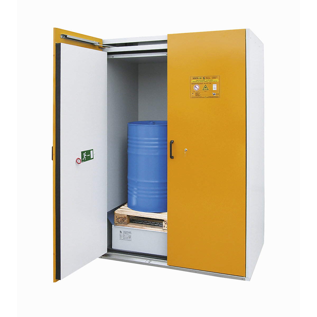 Type 90 drum cupboard, fire resistant - LaCont