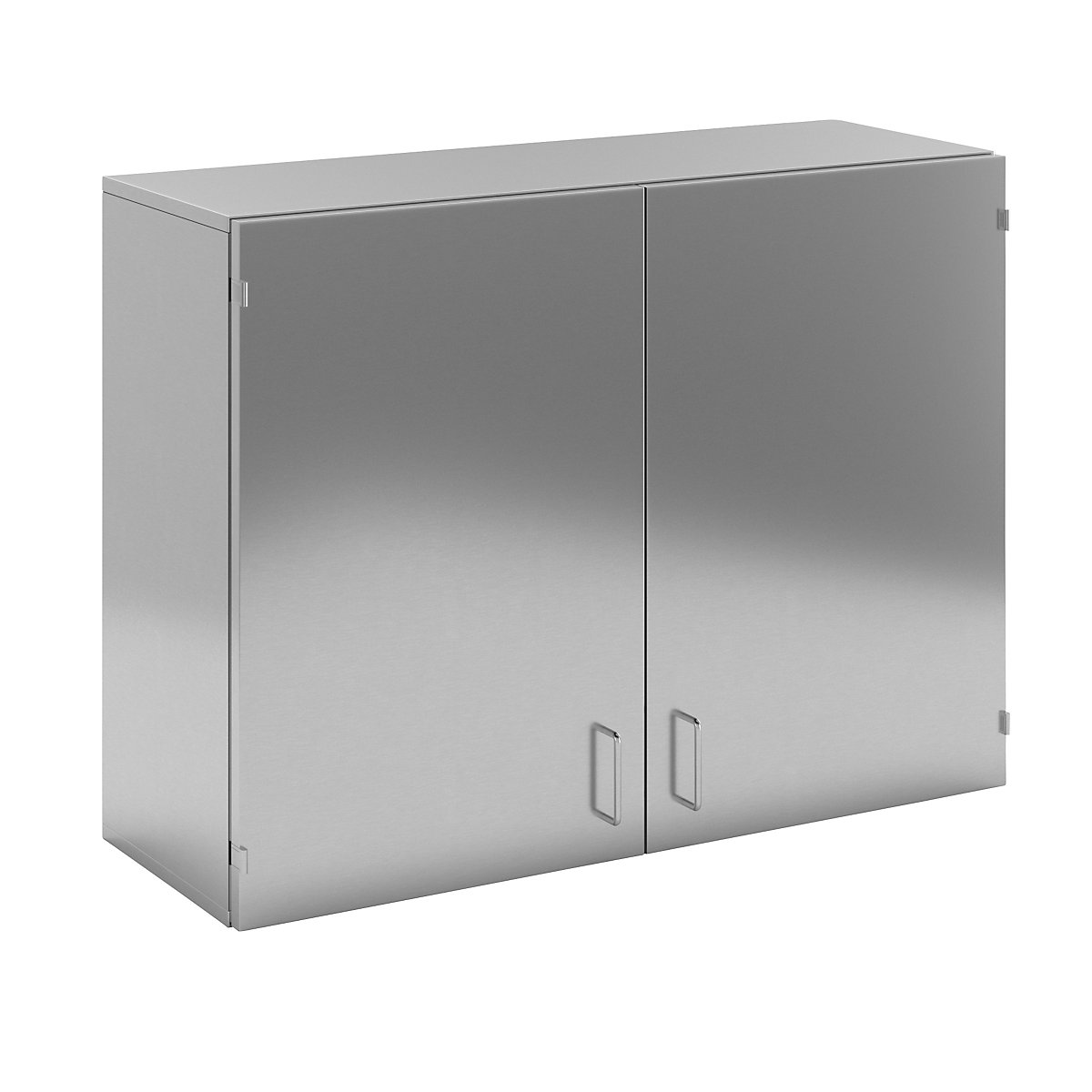 Cleanroom wall mounted cupboard made of stainless steel