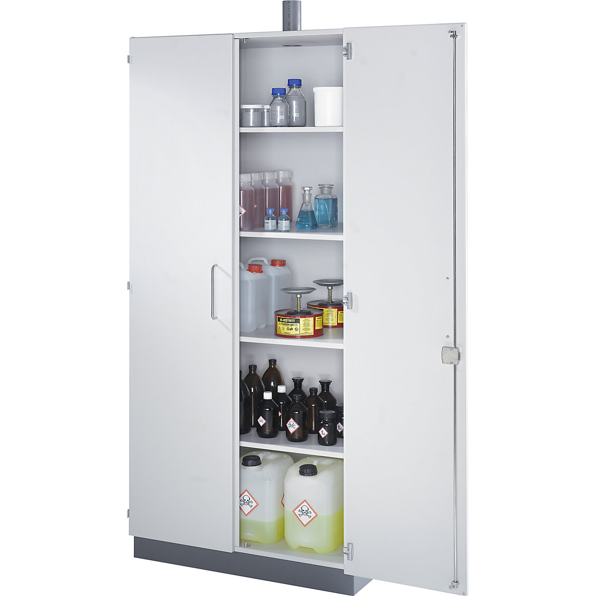 Laboratory chemical storage cupboard