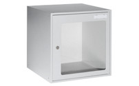 Cube locker with vision panel
