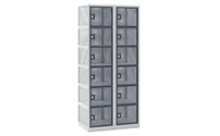 Perforated sheet metal locker
