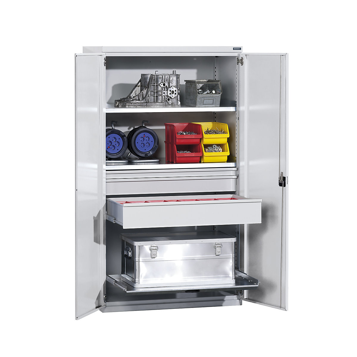 Heavy duty cupboard made of steel – eurokraft pro (Product illustration 8)-7