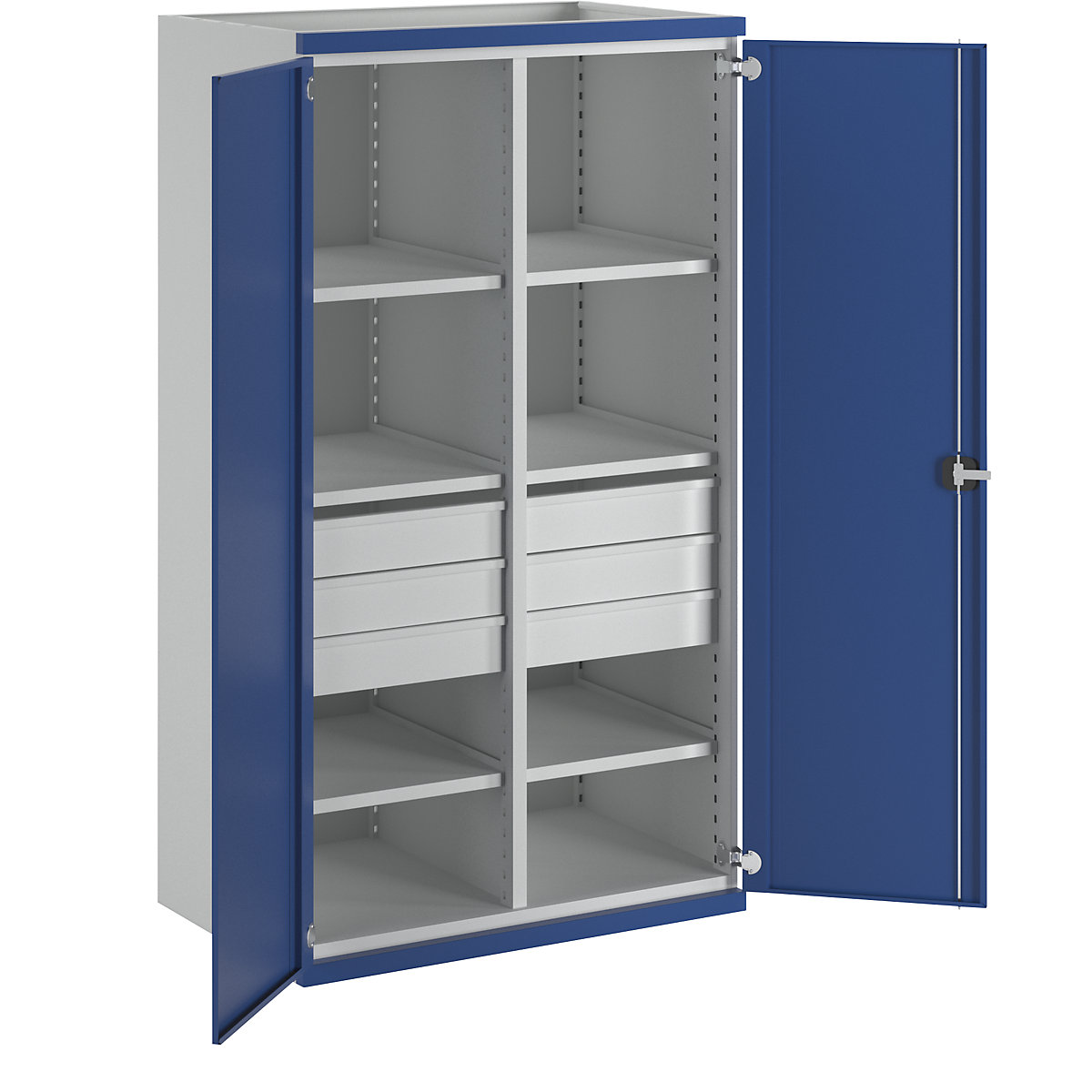 Heavy duty cupboard with centre partition - ANKE