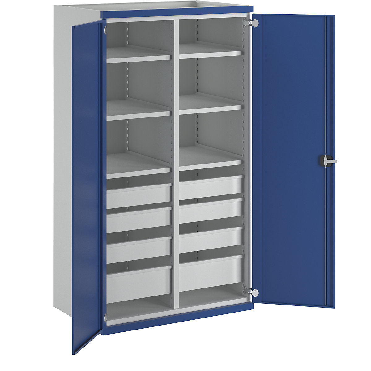 Heavy duty cupboard with centre partition - ANKE