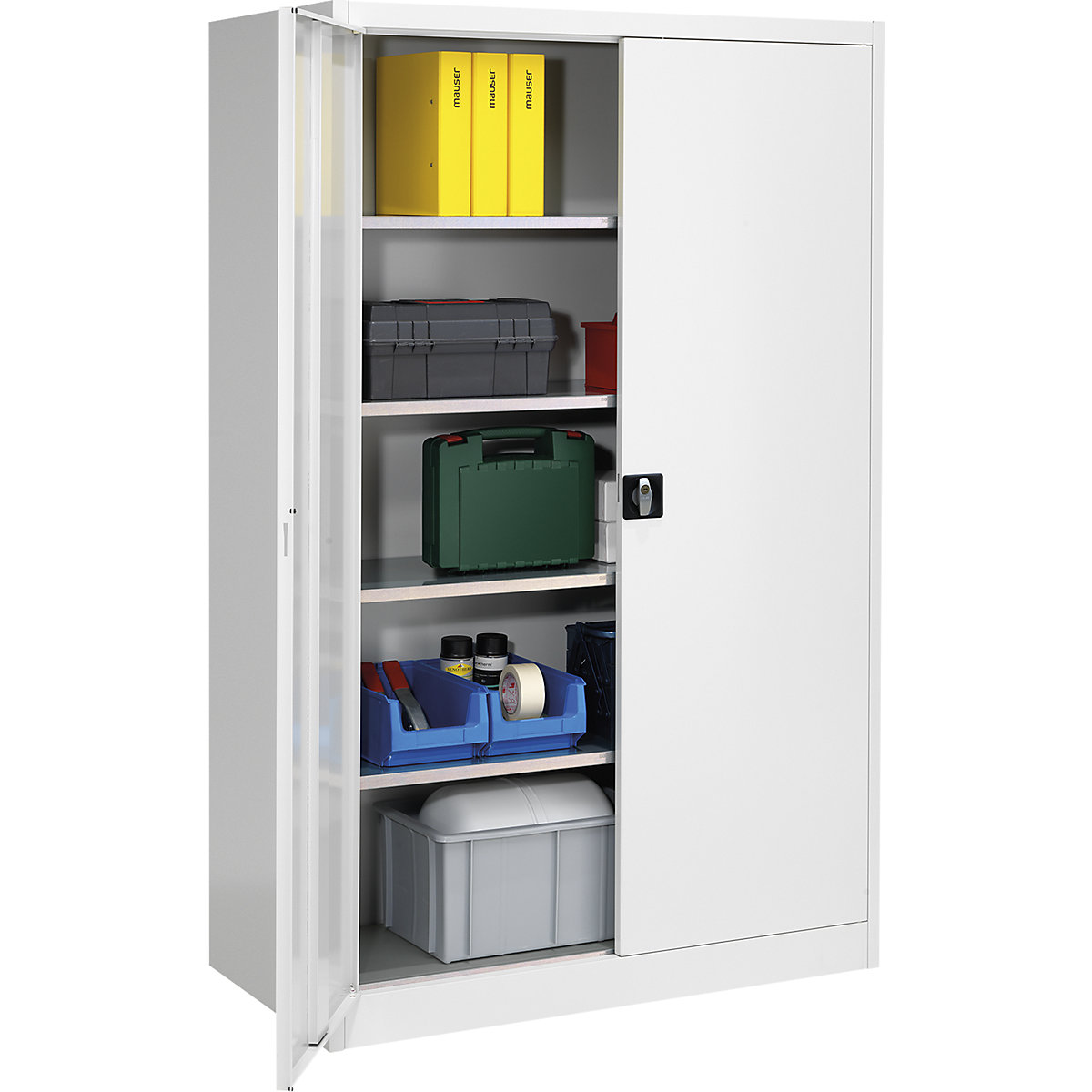 Heavy duty double door cupboard - mauser