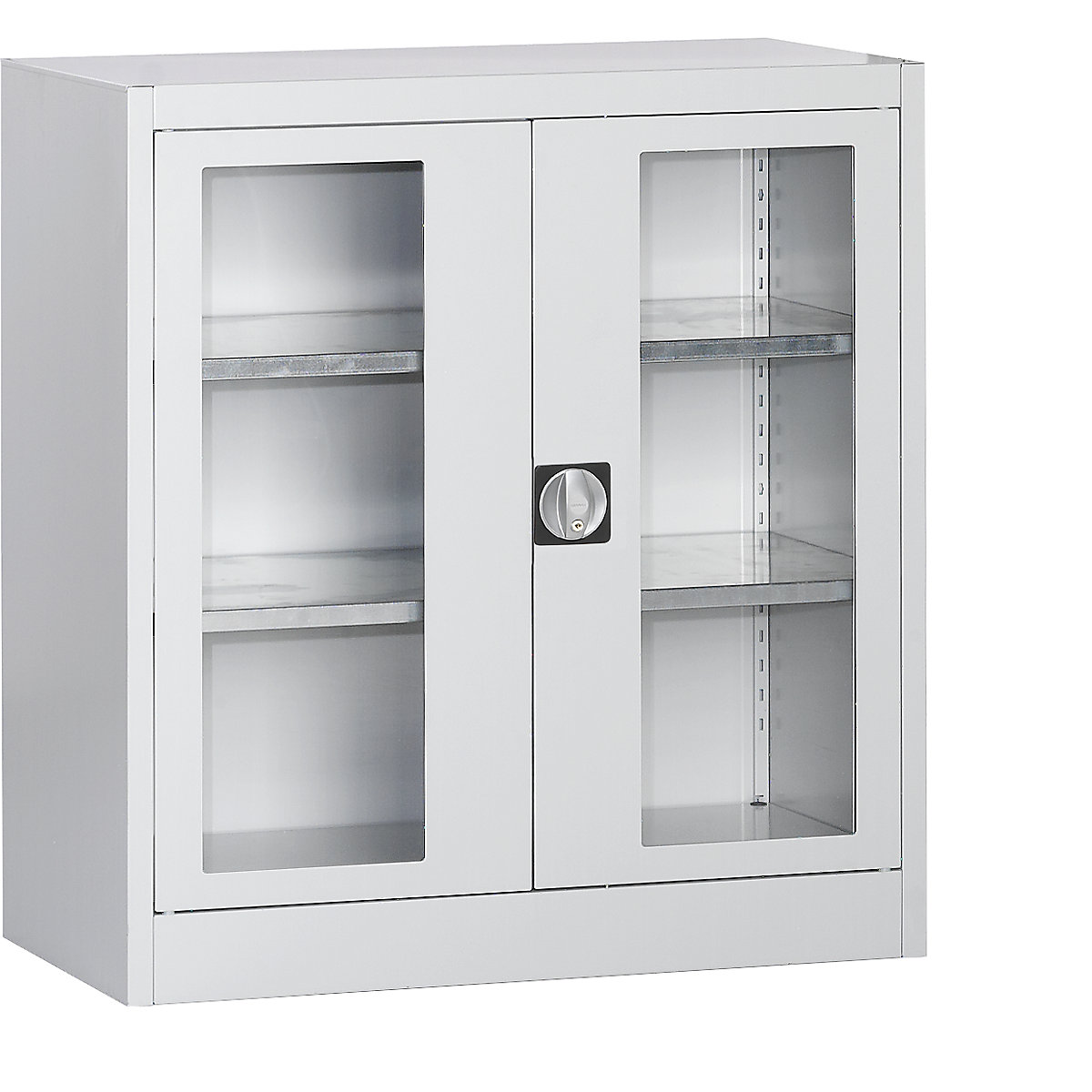 Vision panel double door cupboard - mauser