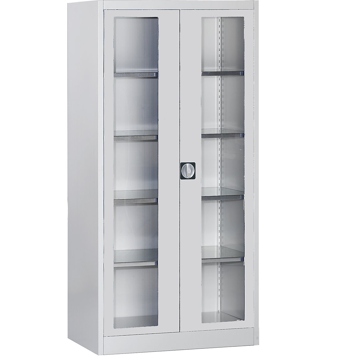 Vision panel double door cupboard - mauser