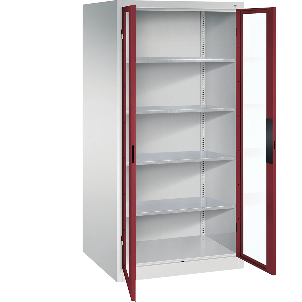 Vision panel double door cupboard - C+P