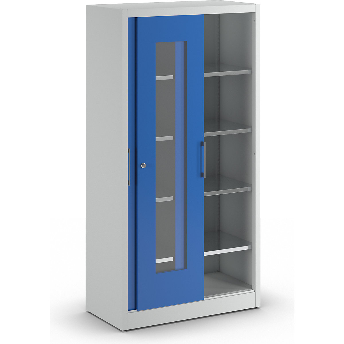 Vision panel sliding door cupboard - mauser