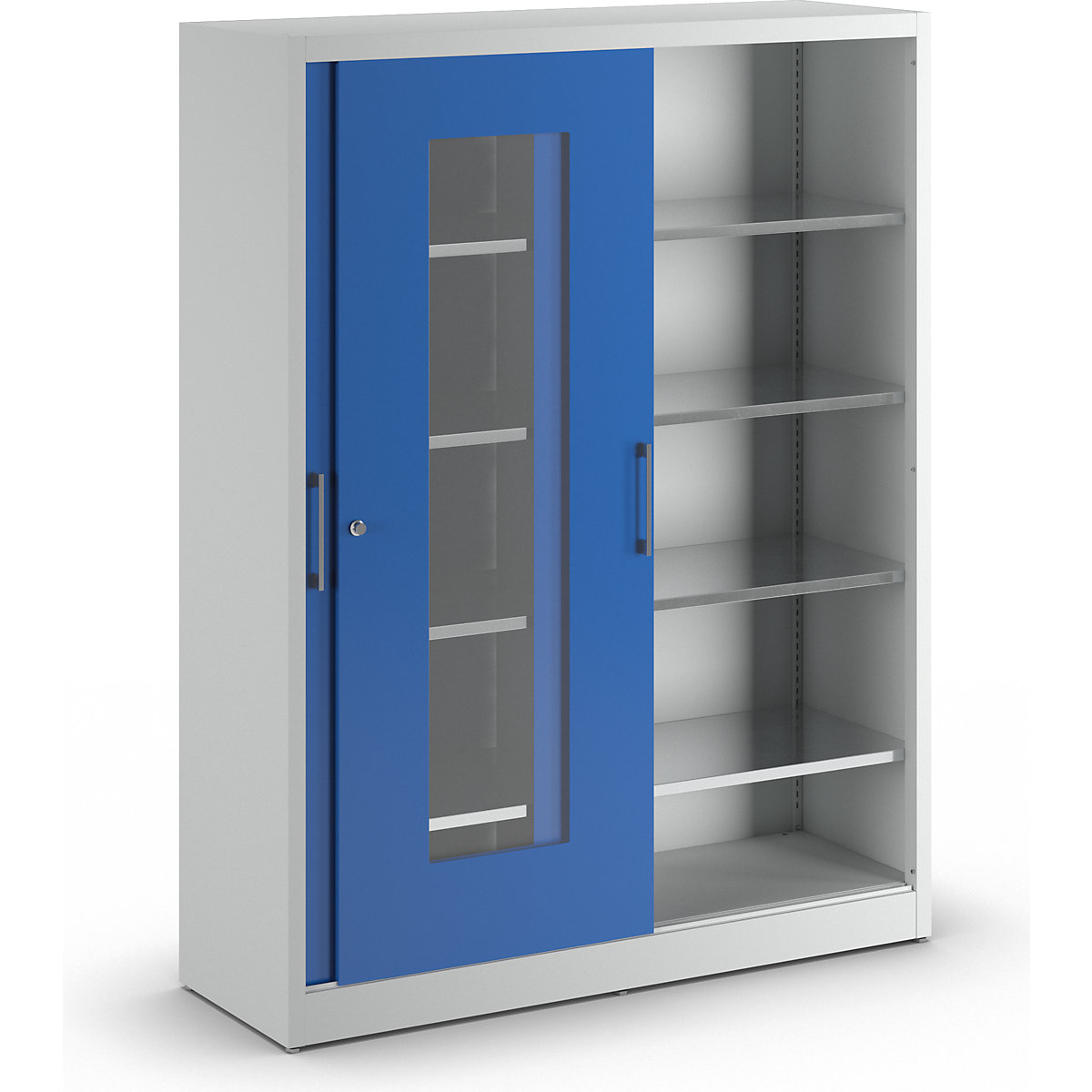 Vision panel sliding door cupboard - mauser