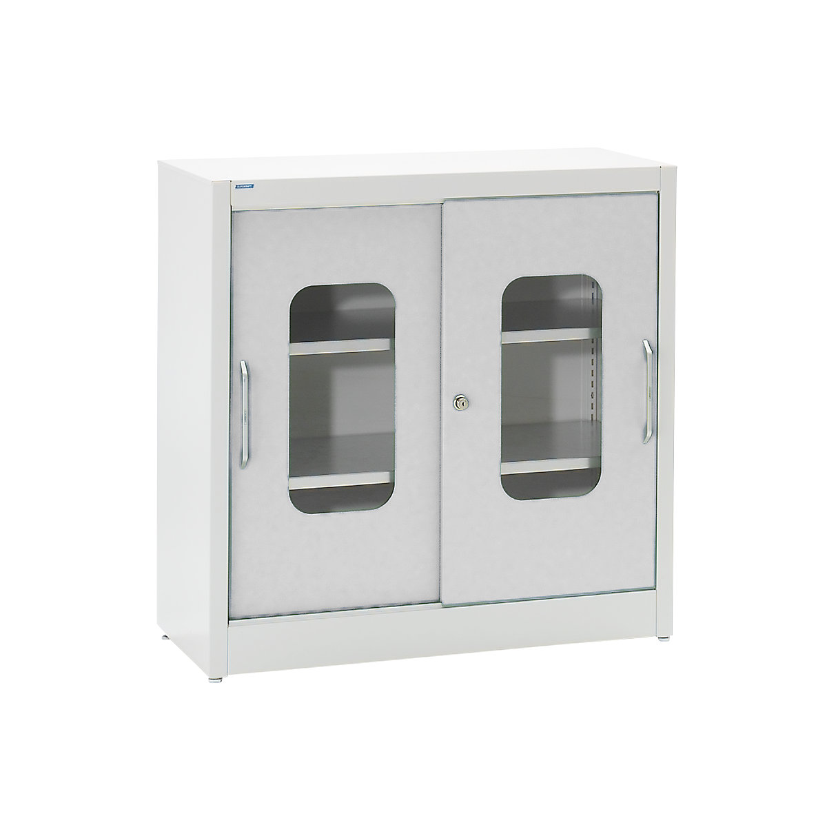 Vision panel sliding door cupboard - mauser