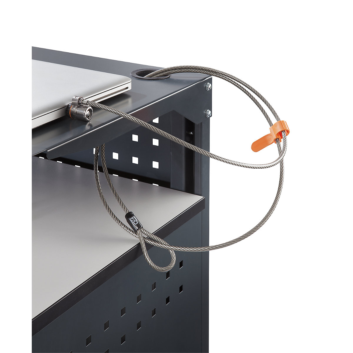 Laptop and equipment trolleys – eurokraft basic (Product illustration 5)-4