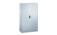 Roller shutter cupboard with horizontal shutter